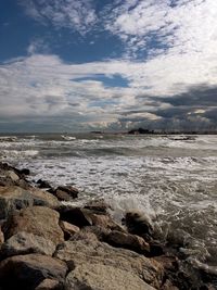 Scenic view of sea against sky