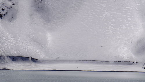 Scenic view of sea during winter