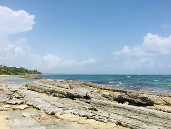 Scenic view of sea against sky