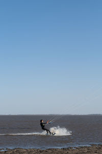 Portrait of kitesurfer