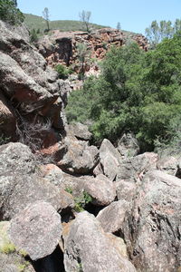 Scenic view of rock formations