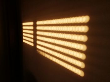 Sunlight streaming through window on wall