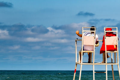 Scenic view of sea against sky