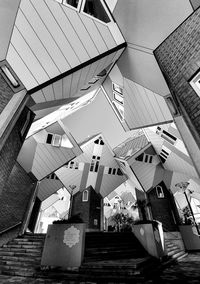Low angle view of buildings against sky