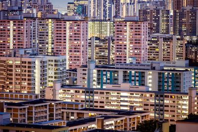 Full frame shot of modern buildings in city