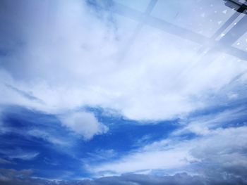 Low angle view of clouds in sky