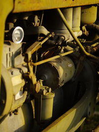 Close-up of old train