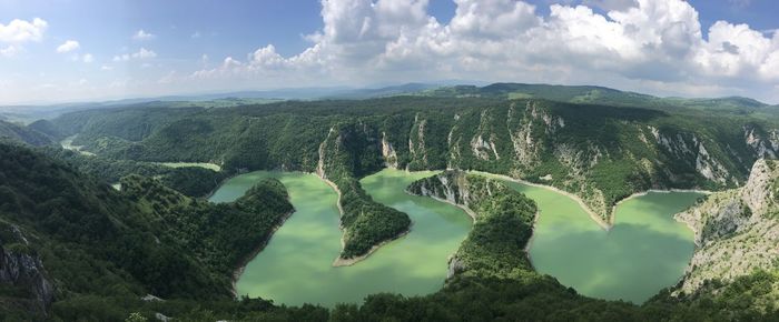 Panoramic view of landscape against sky