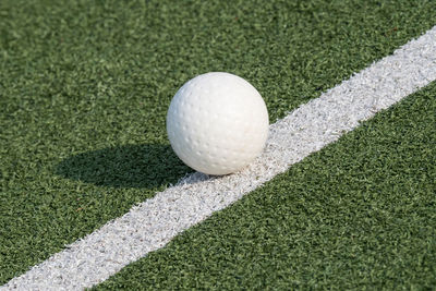 High angle view of ball 