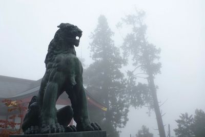 Low angle view of statue