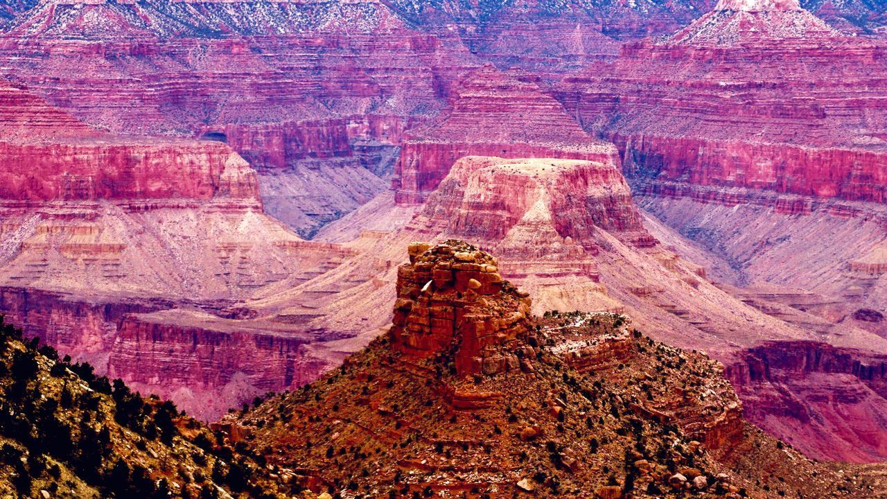 AERIAL VIEW OF ROCK FORMATION