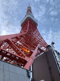 Tokyo tower in minato-ku, tokyo japan. daylight version.