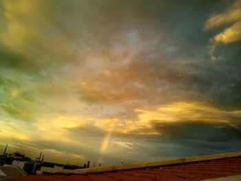 Scenic view of dramatic sky during sunset