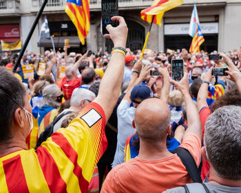 Barcelona, spain, the national celebration day of the spanish autonomous community of catalonia. 