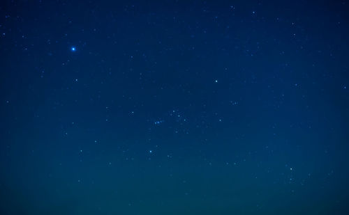 Low angle view of star field at night