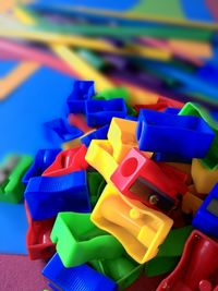 Close-up of colorful balloons