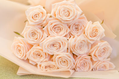 Close-up of rose bouquet