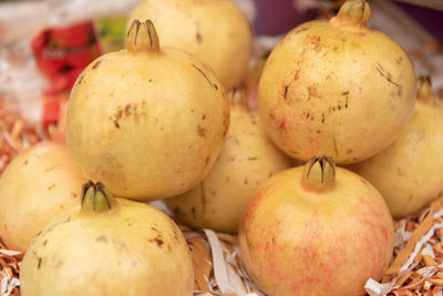 Close-up of fruits for sale at market stall