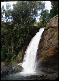 River flowing through rocks