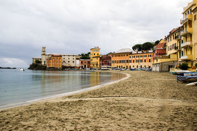 Panoramic view of buildings against sky