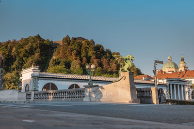 View of historical building against clear sky