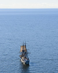 Tall ship on sea