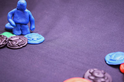 Close-up of person standing on tiled floor