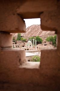 Low angle view of old ruin