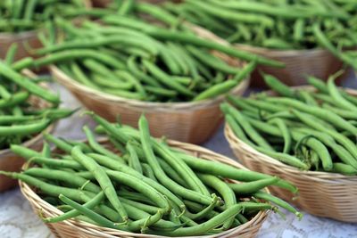 Close-up of vegetables for sale in market