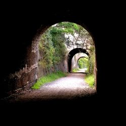 Archway of tunnel