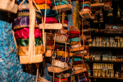 View of market stall