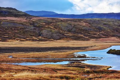 Scenic view of landscape against sky