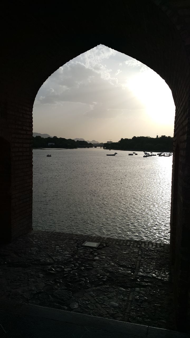 light, darkness, black, reflection, white, architecture, nature, indoors, no people, lighting, water, sky, cave, sunlight, built structure, silhouette, window