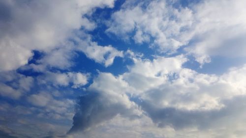 Low angle view of clouds in sky