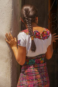 Rear view of a girl