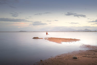 Scenic view of sea against sky