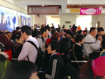 Group of people in shopping mall