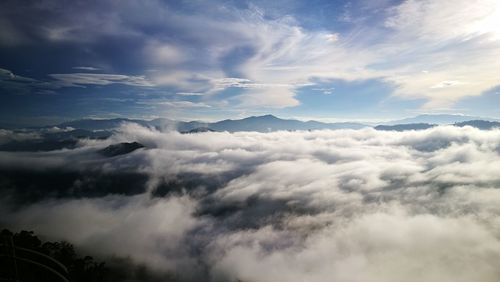 Low angle view of clouds in sky