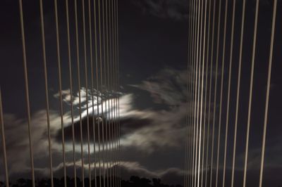 Full frame shot of fence against sky