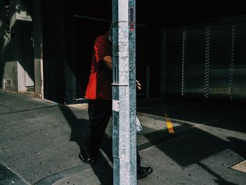 Person walking on street