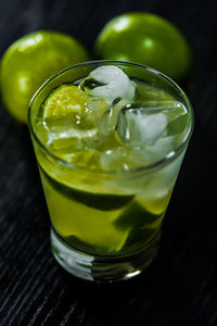 Close-up of drink in glass