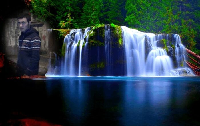 water, motion, waterfall, long exposure, flowing water, flowing, splashing, waterfront, fountain, blurred motion, beauty in nature, spraying, nature, falling, scenics, tree, idyllic, outdoors, no people, day