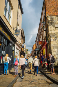 People walking on street