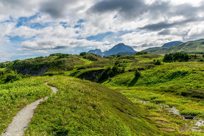 Scenic view of landscape against sky