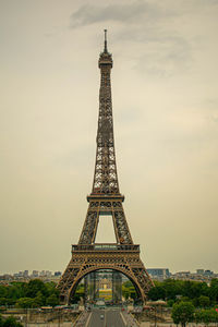 Low angle view of the eiffel tower