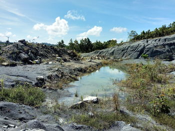 Scenic view of landscape against sky