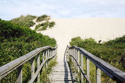 Sandy road to the beach