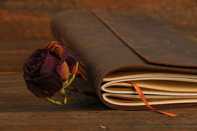 Close-up of wooden object