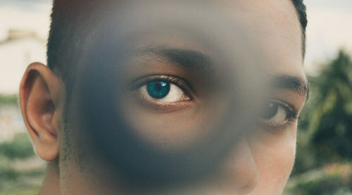 Close-up portrait of young woman