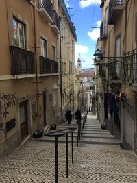 Street amidst buildings in town